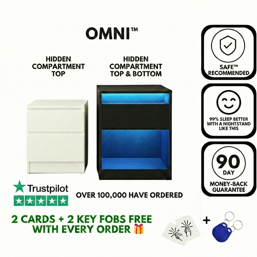 OMNI™ Nightstand with Hidden Compartment